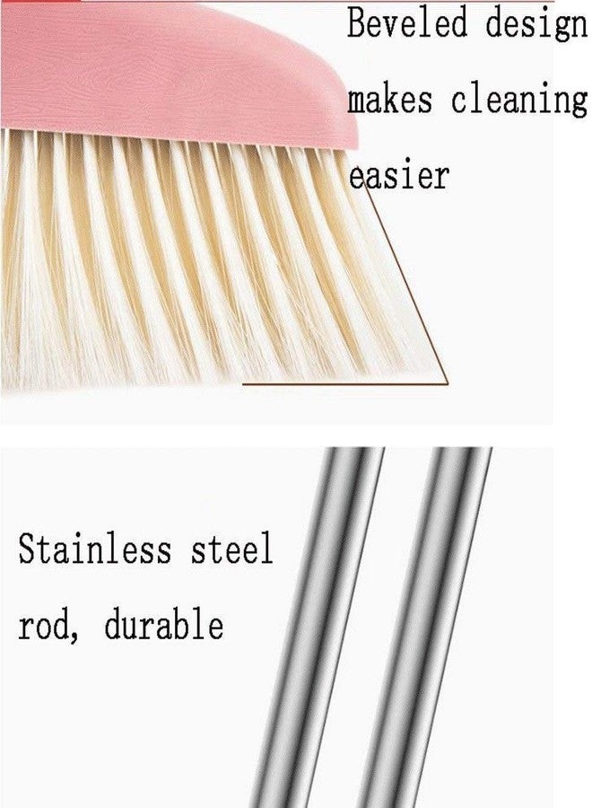 TRADY Long Handled Broom Brush and Dustpan (Pattern no.2) - Image 5